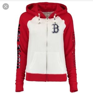 Victoria’s Secret pink Red Sox sequin zipup hoodie